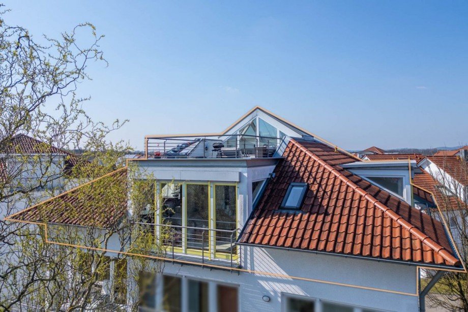 Au�enansicht Penthousewohnung Weissach im Tal