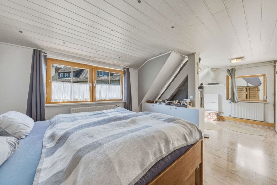 Schlafzimmer Dachgeschosswohnung Murrhardt