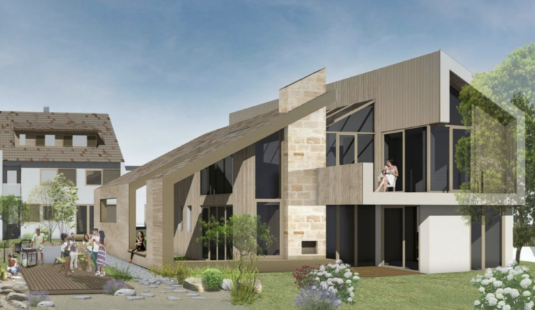 Hausansicht Auenwald Einfamilienhaus Flexibles Einfamilienhaus mit Galerie, S�dgarten und attraktiver KfW-F�rderung