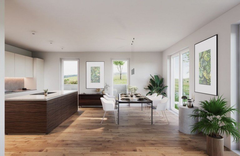 K�che Aalen Reihenhaus Klimafreundlicher Neubau: Reihenmittelhaus mit W�rmepumpe, PV-Anlage und F�rderm�glichkeit