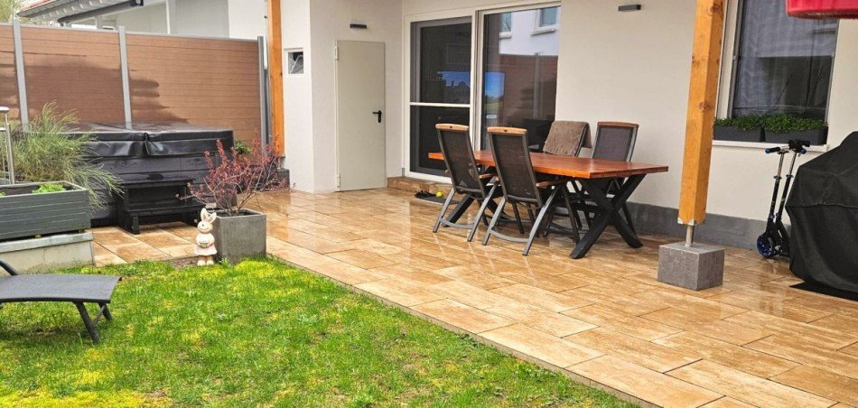 Terrasse und Garten Bungalow Aalen