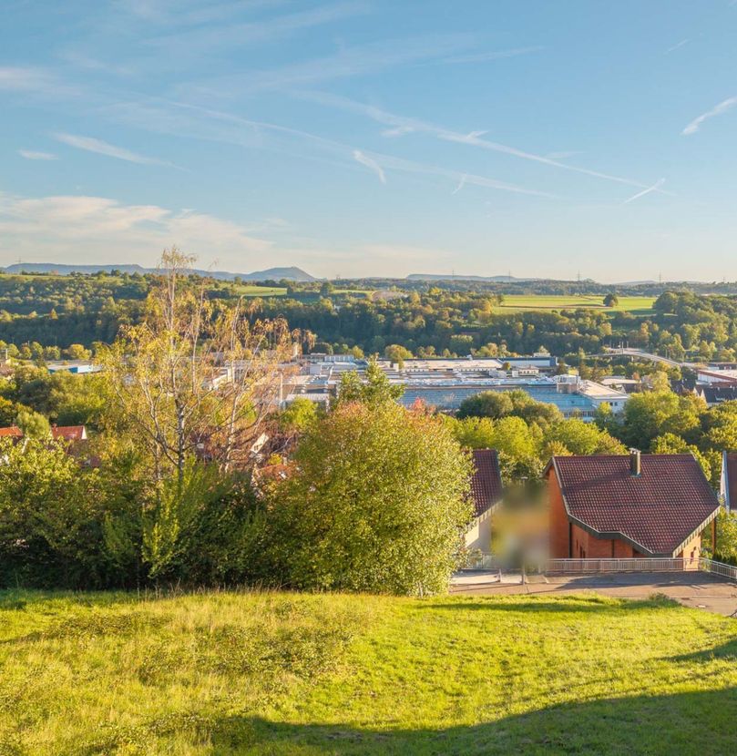 Ausblick Wohngrundst�ck Reichenbach an der Fils